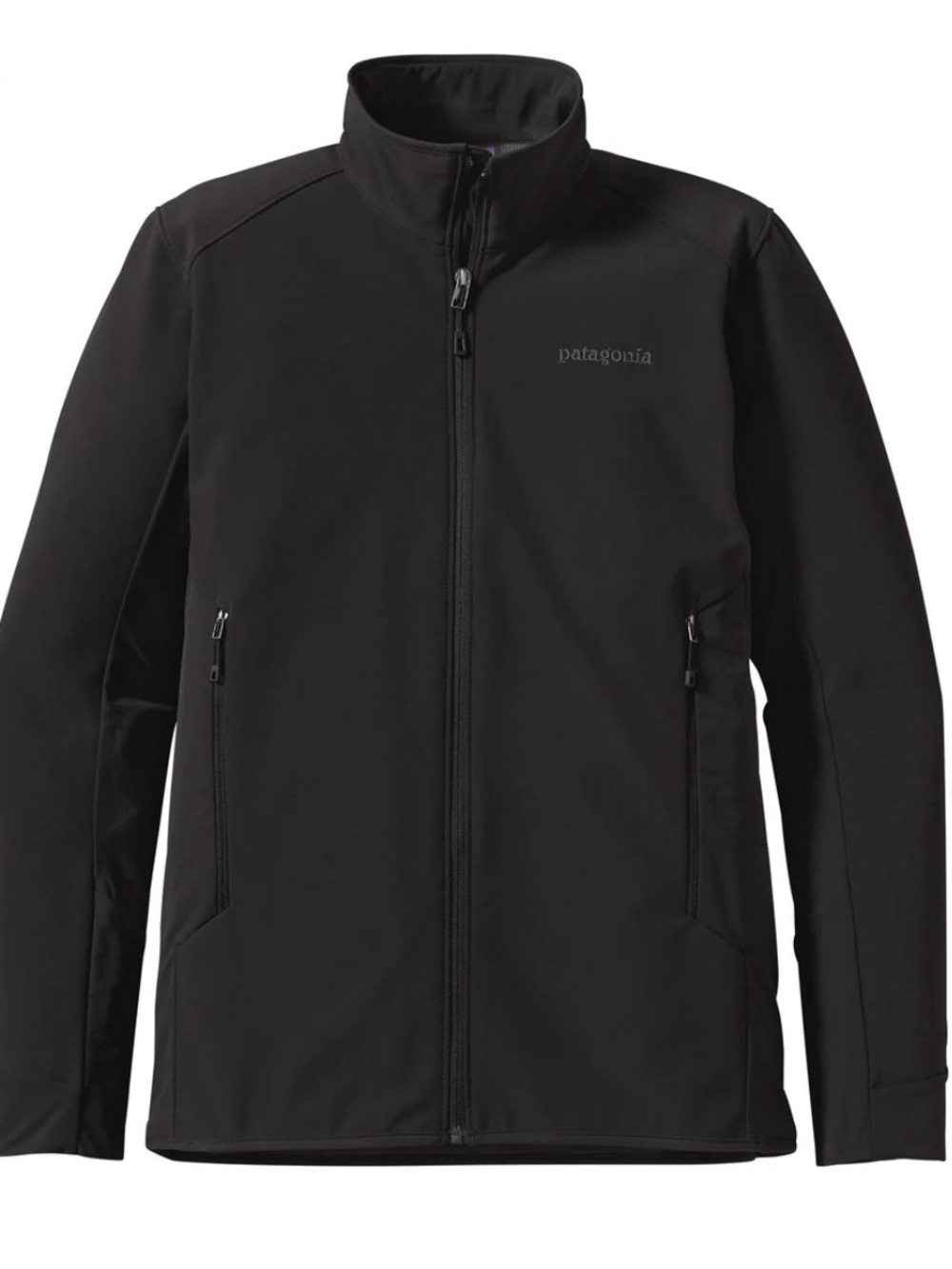 Patagonia Men's Adze Polartec Windbloc Softshell Jacket Black Grid Fleece Small